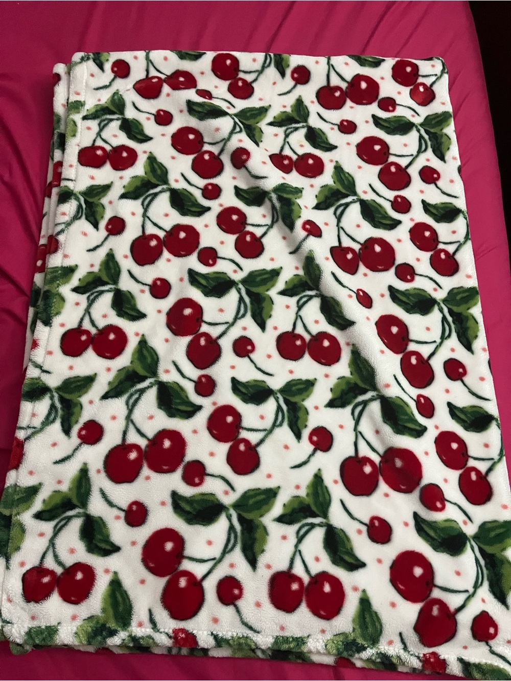 Cherry Print Blanket